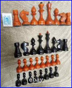 Big 1970 Vintage USSR Soviet Chess Tournament Antique Wood Old Rare (17)