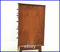 British Alfred Cox for Maples Mid Century Walnut Chest of Drawers Vintage