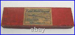 British Model Aircraft Tractor B. M. Boxed C1920 Vintage Antique Wood Frame