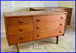 British Vintage Midcentury Double Chest of Drawers (delivery available)