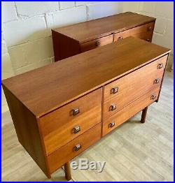 British Vintage Midcentury Double Chest of Drawers (delivery available)