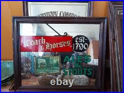 Coach And Horses Ales And Stouts Vintage Pub Mirror