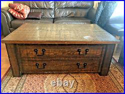 Coffee table wood solid wood antique vintage style from Harveys living room