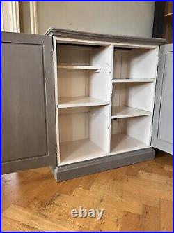 Cupboard Sideboard Cabinet Old Antique Vintage Storage Unit Grey