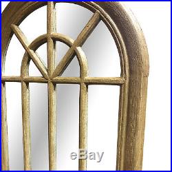 Curtis Large Shabby Chic Vintage Arched Long Wall Floor Window Mirror 178 x 61cm