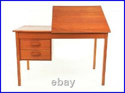 Danish Drafting Table Desk Mid Century Vintage, 1970s