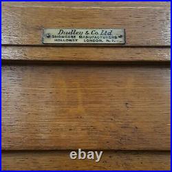 Dudley and Co Vintage Antique Haberdashery Shop Display Cabinet C1930