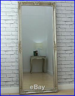 Eton CHAMPAGNE SILVER Shabby Chic Full Length leaner Floor Wall Mirror 62 x 27