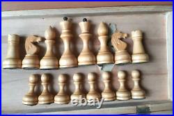 Excellent USSR Soviet Vintage Wood Tournament Chess Antique Old Russian