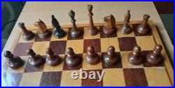 Exclusive 1970s USSR Soviet Tournament Chess Big Vintage Antique Wood Old Rare