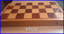 Exclusive 1970s USSR Soviet Tournament Chess Big Vintage Antique Wood Old Rare