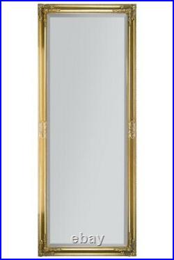 Extra Large Gold Antique Vintage Full Length Mirror 6ft X 2ft4 180cm X 70cm