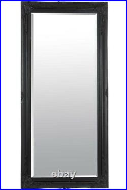 Extra Large Wall Mirror Black Antique Vintage Full Length 5Ft7 X 2Ft7 170 X 79cm