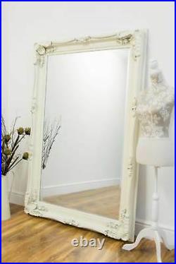 Extra Large Wall Mirror Cream Antique Vintage Full Length 4Ft1x6Ft1 1235x185cm