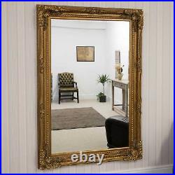 Extra Large Wall Mirror Gold Antique Vintage Full Length 4Ft1x6Ft1 1235x185cm