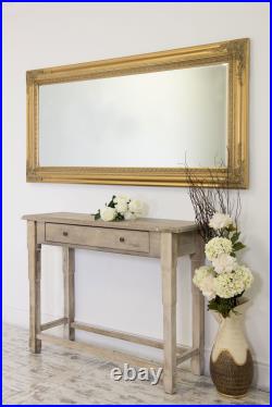Extra Large Wall Mirror Gold Antique Vintage Full Length 5Ft10x2Ft10 178 X 87cm
