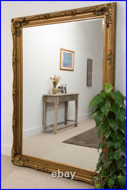 Extra Large Wall Mirror Gold Antique Vintage Full Length 5Ft1x7Ft1 154 x 215cm