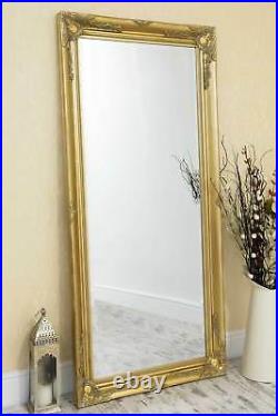 Extra Large Wall Mirror Gold Antique Vintage Full Length 5Ft7x2Ft7 170cm X 79cm