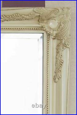 Extra Large Wall Mirror Ivory Antique Vintage Full Length 6Ft7x4Ft7 201 x 140cm