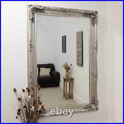Extra Large Wall Mirror Silver Antique Vintage Full Length 4Ft1x6Ft1 1235x185cm