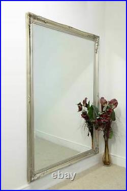 Extra Large Wall Mirror Silver Antique Vintage Full Length 6Ft7x4Ft7 201 x 140cm