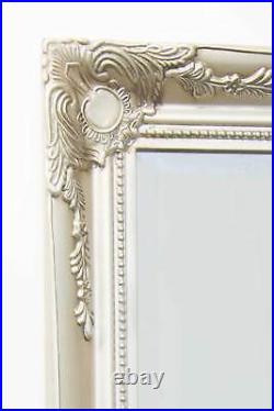 Extra Large Wall Mirror Silver Antique Vintage Full Length 6Ft7x4Ft7 201 x 140cm