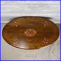 Fabulous Vintage Solid Wood & Inlaid Veneer Coffee Table