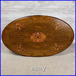 Fabulous Vintage Solid Wood & Inlaid Veneer Coffee Table