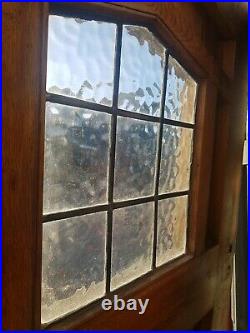 Fabulous reclaimed Solid oak wood front door window glazed vintage country style
