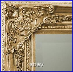 Florence Full Length Gold Ornate Leaner Wall Hanging Mirror 163cm x 72cm