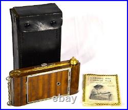 Folding Camera Vintage/antique Houghton Butcher #4 Ensign Carbine Custom Wood Eu