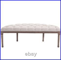 French Bedroom Bench Vintage Window Seat Shabby Chic Antique Style Bed Furniture