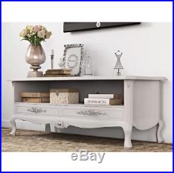 French Style TV Stand Shabby Chic Furniture Vintage Storage Unit Antique Cabinet