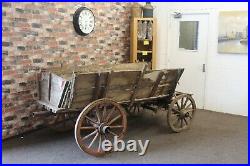 Full Size, Old, Antique Vintage Rustic Wooden Cart
