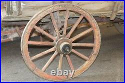 Full Size, Old, Antique Vintage Rustic Wooden Cart