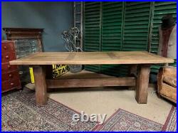 Gorgeous Vintage Oak Refectory Dining Table / French Oak Dining Table