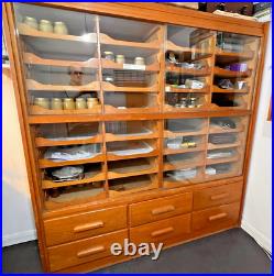 Haberdashery Cabinet Antique Vintage 1950s