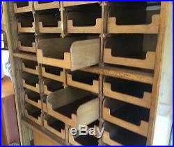 Haberdashery cabinet/shop fitting cabinet/vintage wood storage/Draper draws