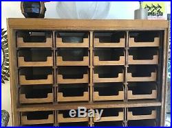 Haberdashery cabinet/shop fitting cabinet/vintage wood storage/Draper draws