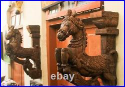 Horse Corbel Wall Bracket Pair Sculpture Home Decor Statue Vintage Home Deacor