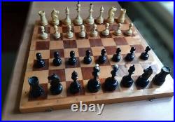Huge 1960s USSR Soviet Chess Vintage Tournament Antique Wood Old 20 x 20