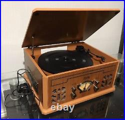 Itek Retro Antique Vintage Music System Wood