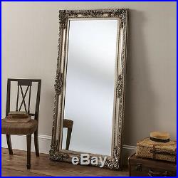 Large Full Length Silver shabby chic Antique Leaner Floor wall Mirror 175 x 84cm