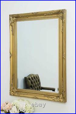 Large Mirror Gold Antique Vintage Chic Ornate Wall 3Ft6 X 2Ft6 108cm X 78cm