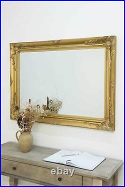 Large Mirror Gold Antique Vintage Chic Ornate Wall 3Ft6 X 2Ft6 108cm X 78cm