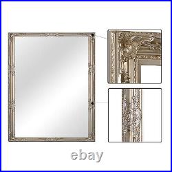 Large Silver Antique Vintage Shabby Chic Style Decor Wall Floor Glass Mirror