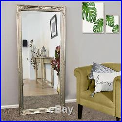 Large Vintage Antique Sliver Style Shabby Chic Leaner Wall Mirror Floor Wall