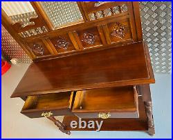 Large Vintage Mahogany Victorian Style Hall Stand