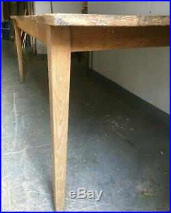 Large Vintage Refectory Style Oak Dining Table