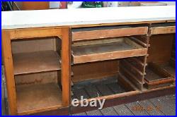 Large Vintage Rustic Industrial Bar Cafe Restaurant Coffee Shop Display Counter